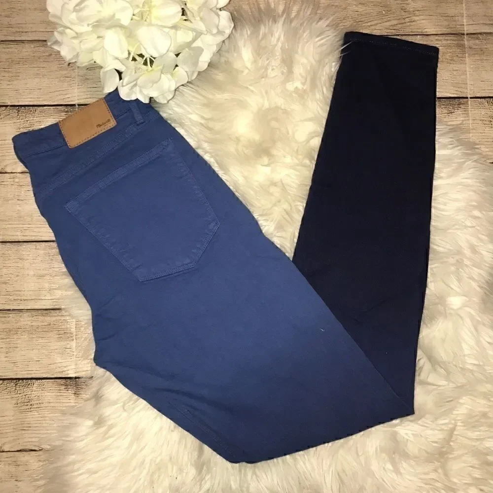 Madewell Skinny Skinny Blue Ombré Denim Jeans
